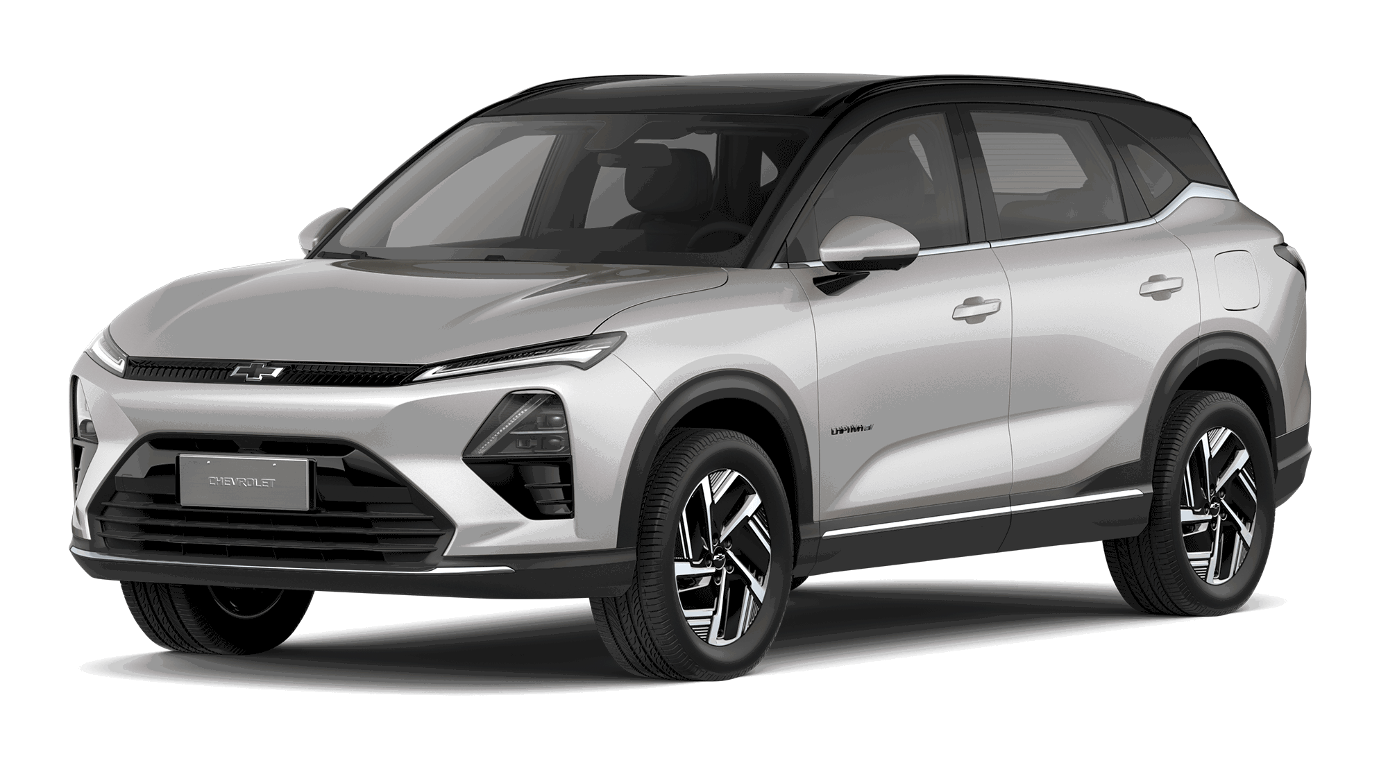 Chevrolet Captiva EV color Plata campaña con techo negro