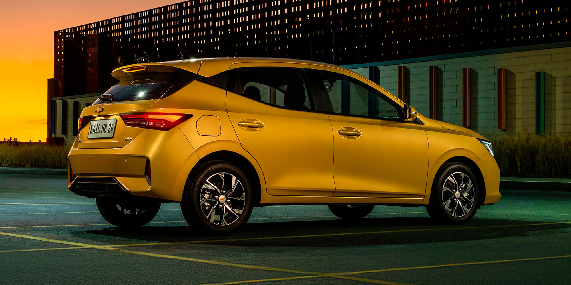 chevrolet chile  sail hatchback trasero