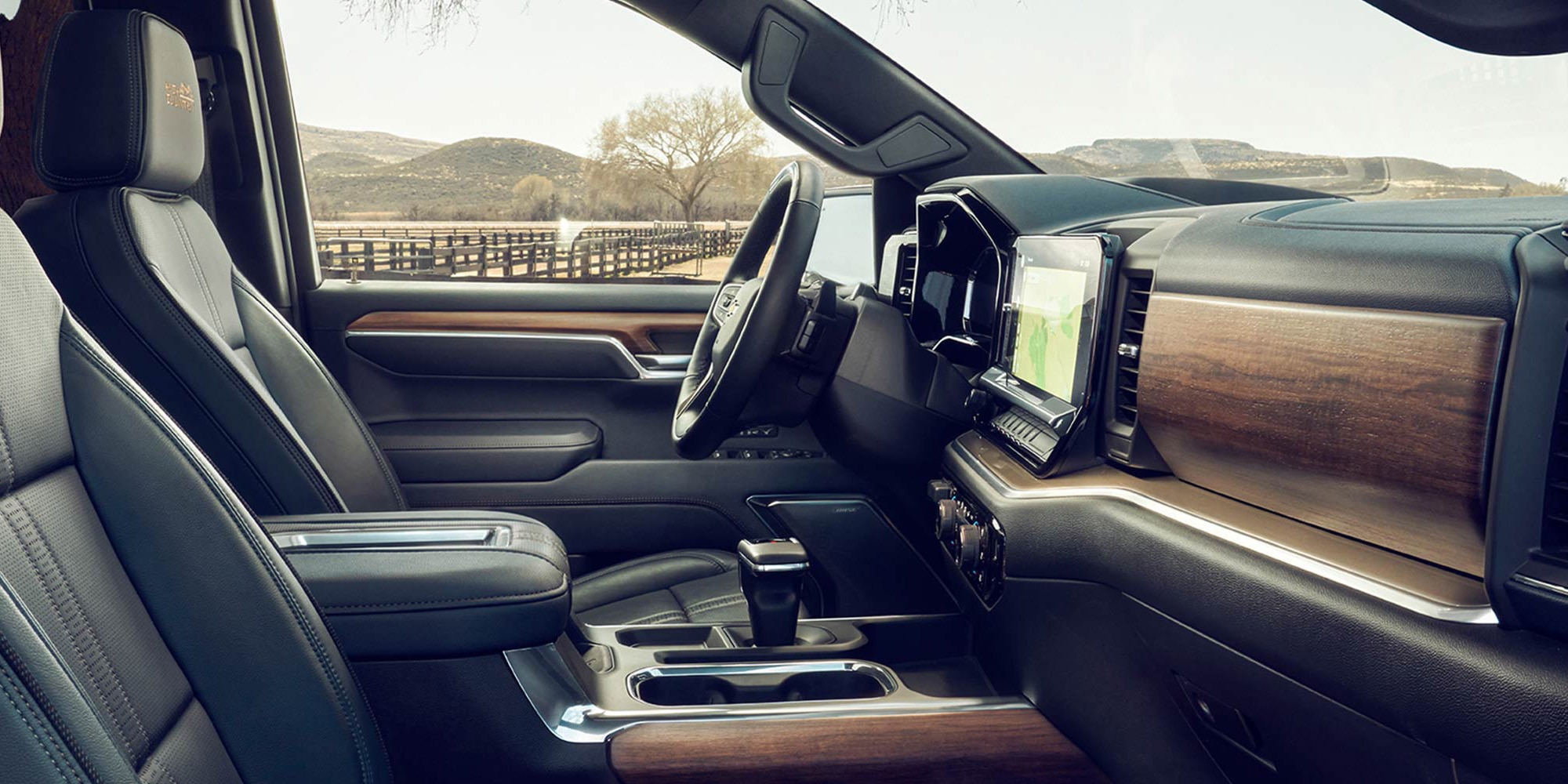 Interior renovado de la cabina de la Chevrolet Silverado