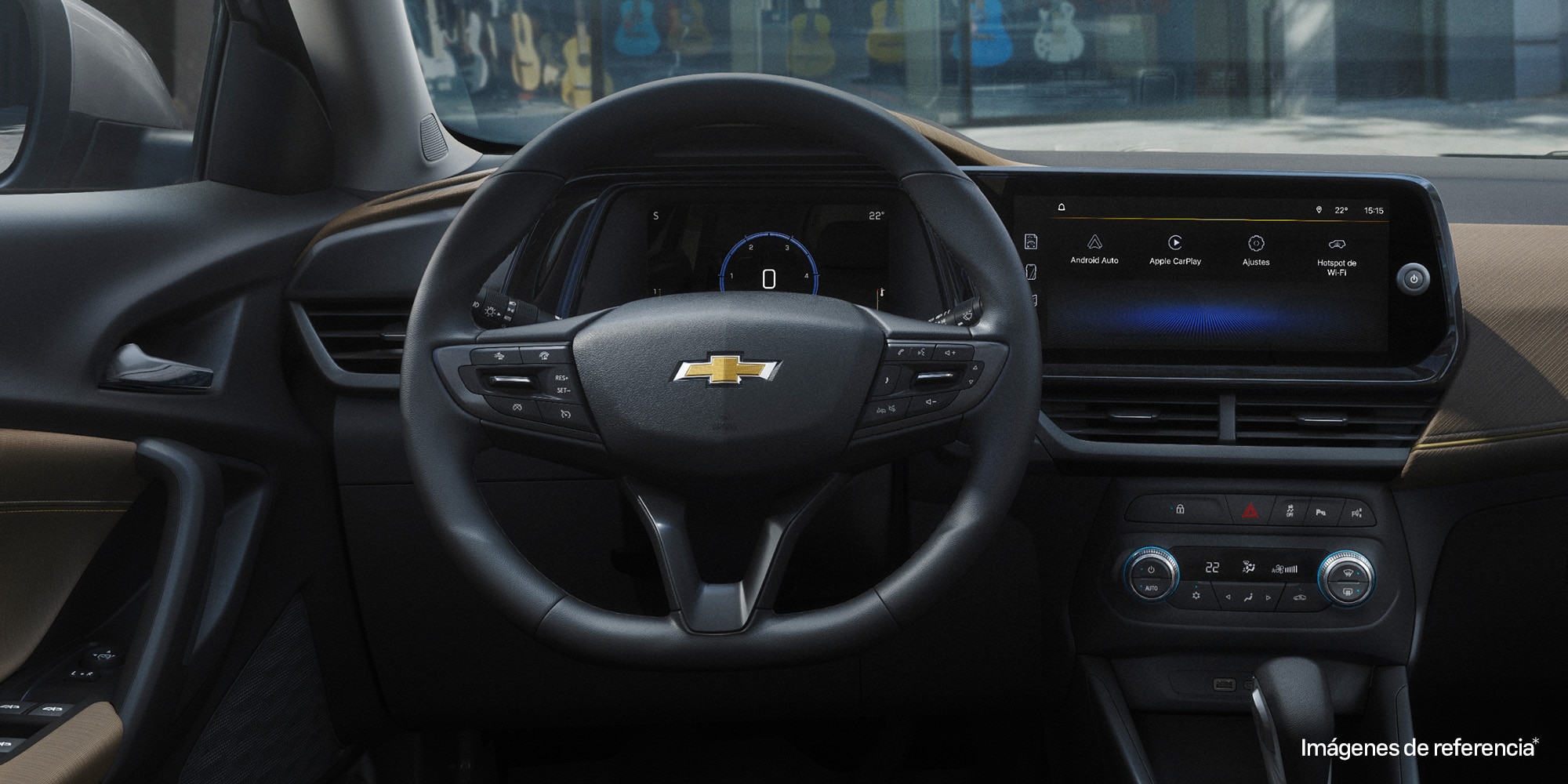 Chevrolet Tracker con volante multifunción y pantalla digital